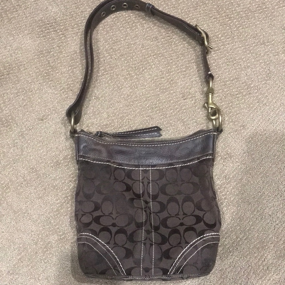 Brown coach purse